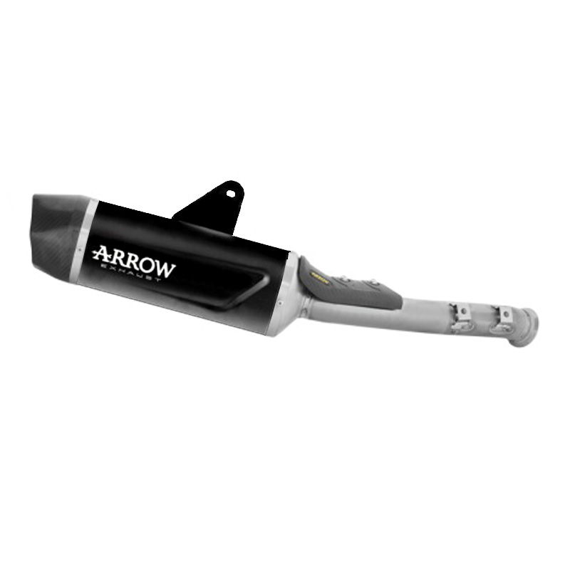 Terminale omologato Arrow Indy-Race Evo Alluminio Dark fondello carbonio per CFMOTO 1000 MT-X 2026