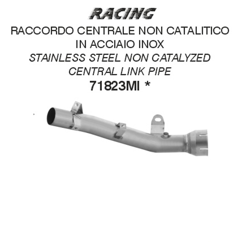 Curva centrale decatalizzatrice Arrow in Acciaio per KAWASAKI ZX-10R / ZX-10RR 2026