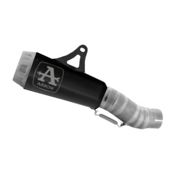 Terminale omologato Arrow Pro-Race Nichrom Dark fondello acciaio per KAWASAKI ZX-10R / ZX-10RR 2026