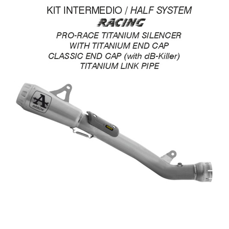 Kit intermedio racing Arrow Pro-Race Titanio full titanium per KAWASAKI ZX-10R / ZX-10RR 2026