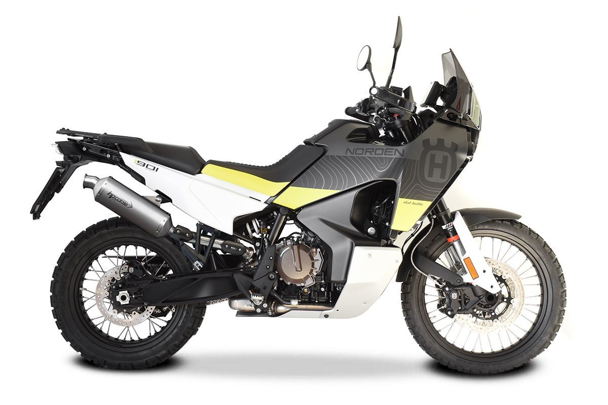 Silenziatore omologato HP Corse SP-2 Short Titanium per HUSQVARNA NORDEN 901 2022-2024