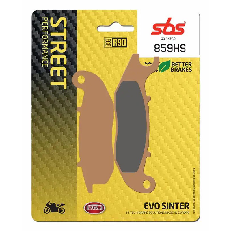 Set pastiglie freno anteriori lato sinistro SBS serie HS per HONDA XL 750 TRANSALP 2023-2025