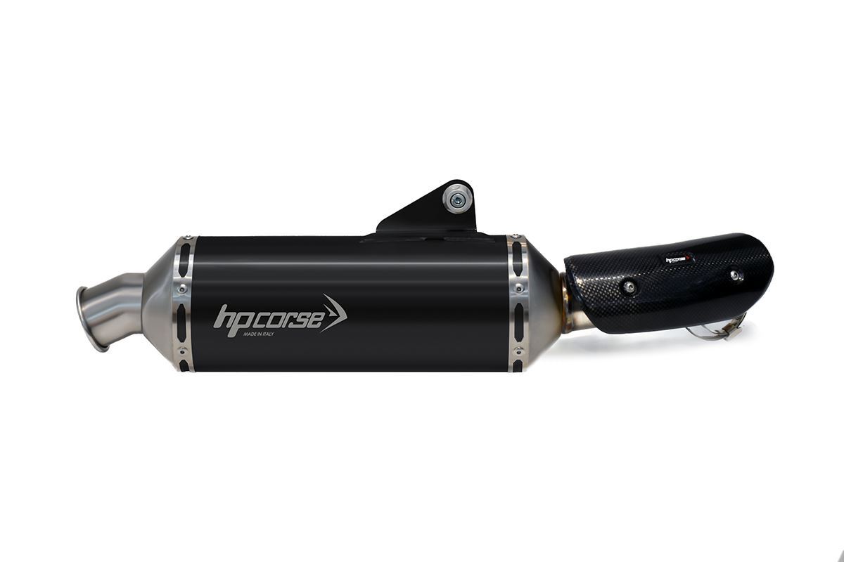 Silenziatore omologato HP Corse SP-1 Short Black per ROYAL ENFIELD HIMALAYAN 450 2024-2026