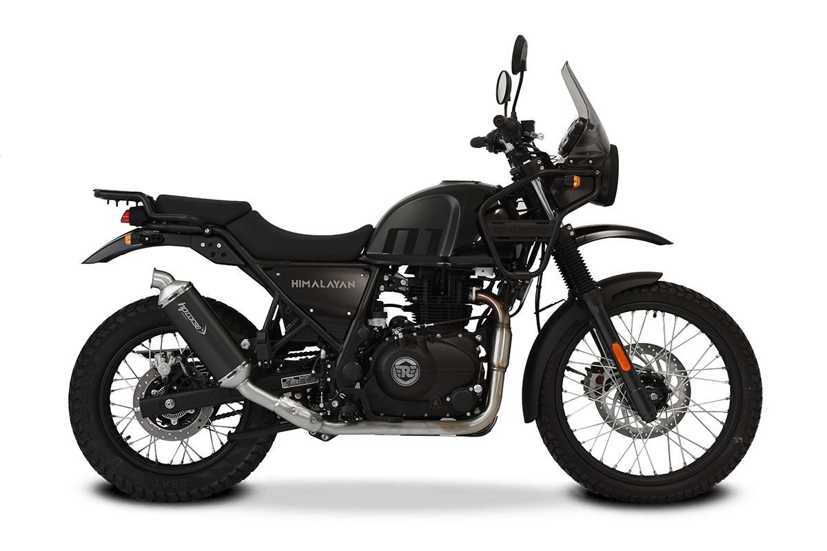 Silenziatore omologato HP Corse SP-1 Short Black per ROYAL ENFIELD HIMALAYAN 410 2017-2020