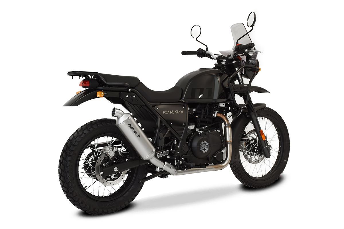 Silenziatore omologato HP Corse SP-1 Short Satin per ROYAL ENFIELD HIMALAYAN 410 2017-2020