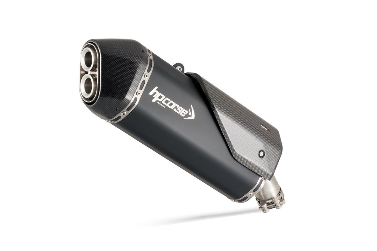 Silenziatore omologato HP Corse SPS Carbon 350 Black Titanium per APRILIA TUAREG 660 2022-2026