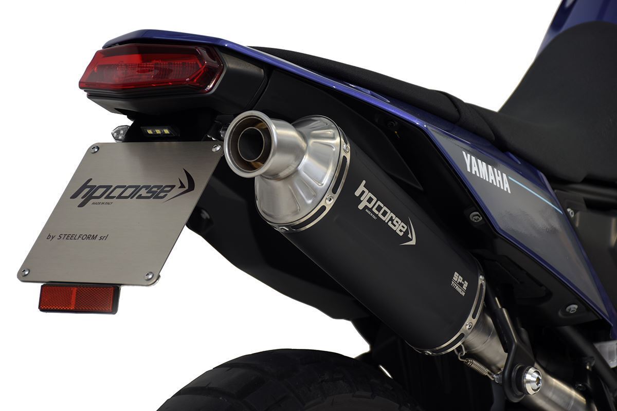 Silenziatore omologato SP-2 Short Black Titanium Passaggio Alto per YAMAHA TENERE' 700 2019-2025