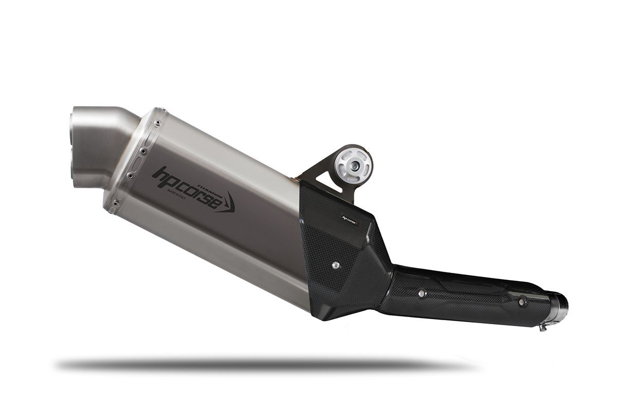 Silenziatore omologato HP Corse 4-TRACK R Short Titanium per YAMAHA TENERE' 700 2019-2025