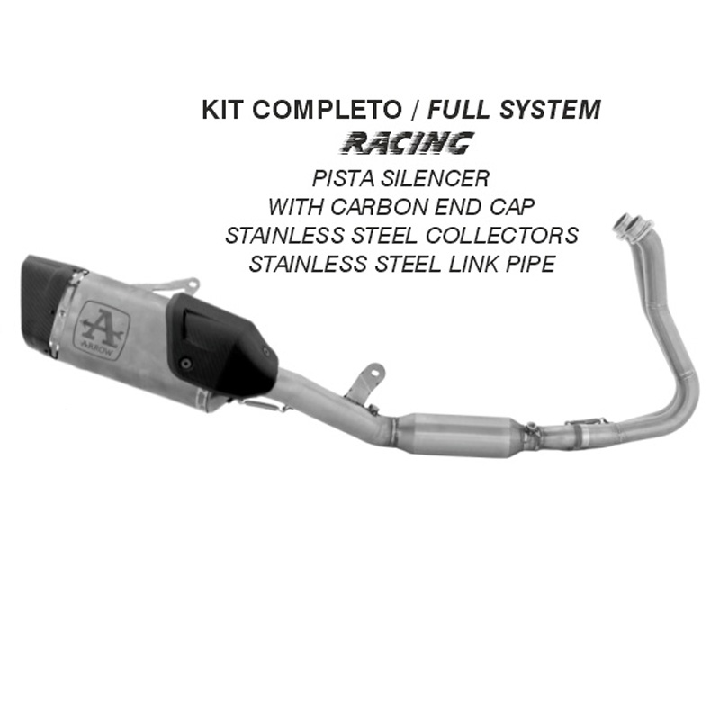 Scarico completo Arrow con terminale racing Pista Titanio per YAMAHA YZF-R7 2026