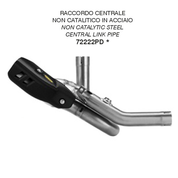 Curva centrale decatalizzatrice Arrow in Acciaio per DUCATI DESERT X 2026