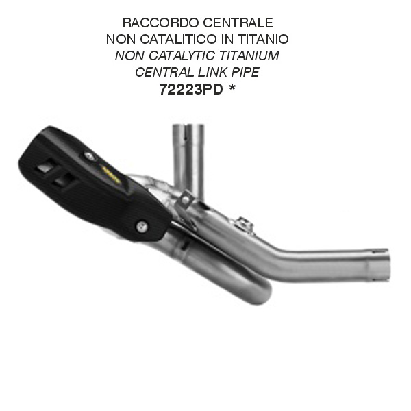 Curva centrale decatalizzatrice Arrow in Titanio per DUCATI DESERT X 2026