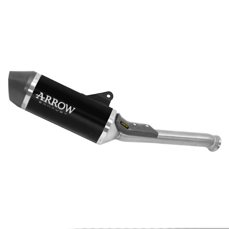 Terminale omologato Arrow Race Tech Alluminio Dark fondello carbonio per KTM 890 ADVENTURE /R 2025-2026