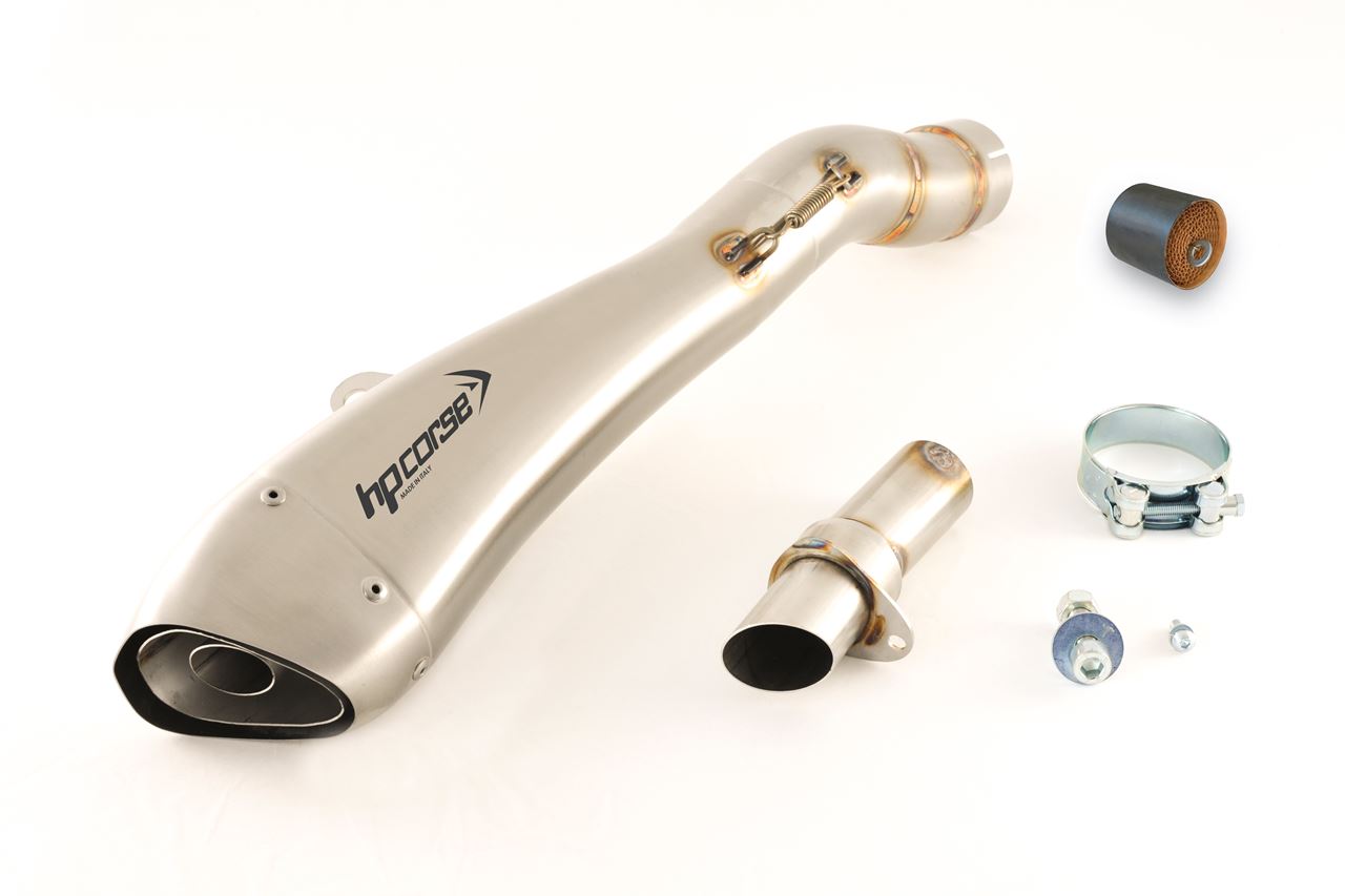 Silenziatore omologato HP Corse Hydroform Satin con Catalizzatore per YAMAHA FZ1 2006-2016