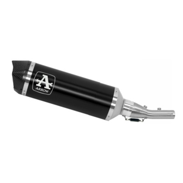 Terminale racing Arrow Urban Alluminio Dark fondello carbonio per YAMAHA X MAX 300 2025-2026