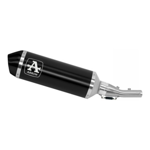Terminale racing Arrow Urban Alluminio Dark fondello acciaio nero per YAMAHA X MAX 300 2025-2026