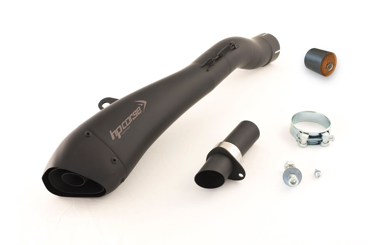Silenziatore omologato HP Corse Hydroform Black con Catalizzatore per YAMAHA FZ1 2006-2016