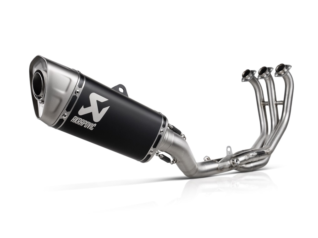Scarico completo racing Acciaio Inox Akrapovic con silenziatore Titanio Nero per YAMAHA MT-09 2024-2026