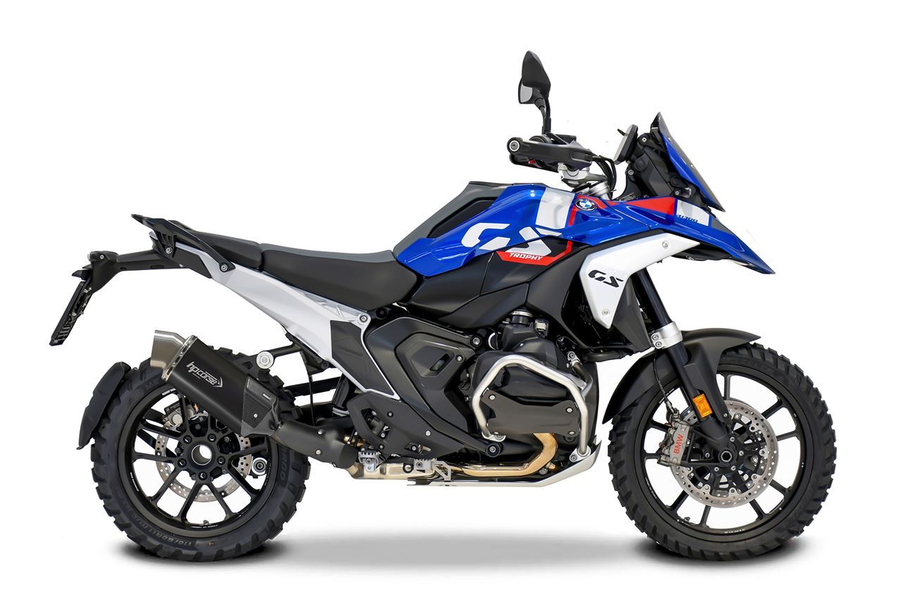 Silenziatore omologato HP Corse 4-TRACK Rally 270 Black Titanium per BMW R 1300 GS 2024-2026