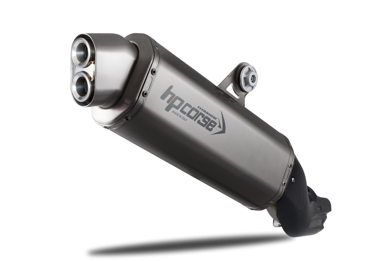 Silenziatore omologato HP Corse 4-TRACK R Titanium per BMW R 1250 GS 2019-2023