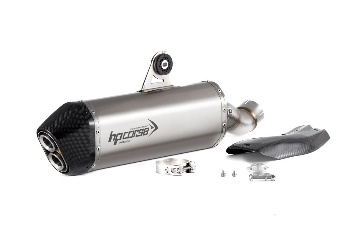 Silenziatore omologato HP Corse SPS Carbon Titanium per BMW R 1250 GS 2019-2023