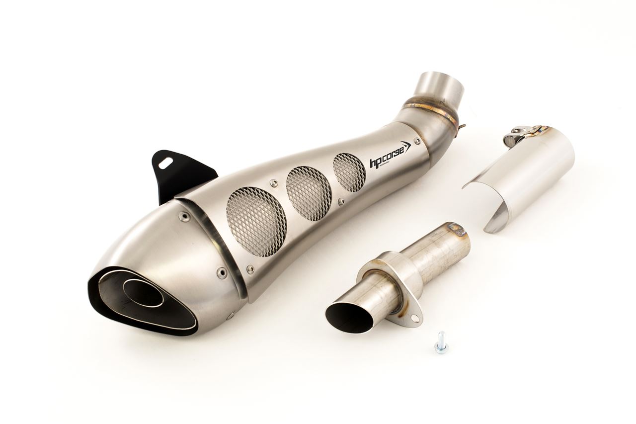 Silenziatore omologato HP Corse Hydroform Classic Satin per DUCATI SCRAMBLER 800 2015-2020