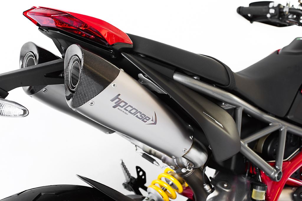 Silenziatore omologato HP Corse Evoxtreme 260 Satin per DUCATI HYPERMOTARD 950 2019-2020