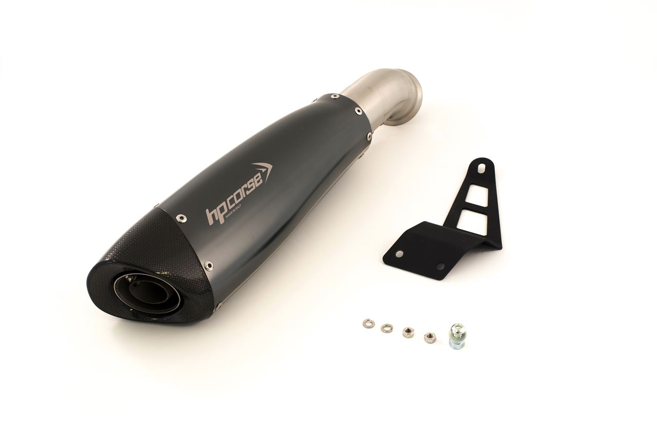 Silenziatore omologato HP Corse Evoxtreme 310 Black per DUCATI HYPERSTRADA 821 2013-2016