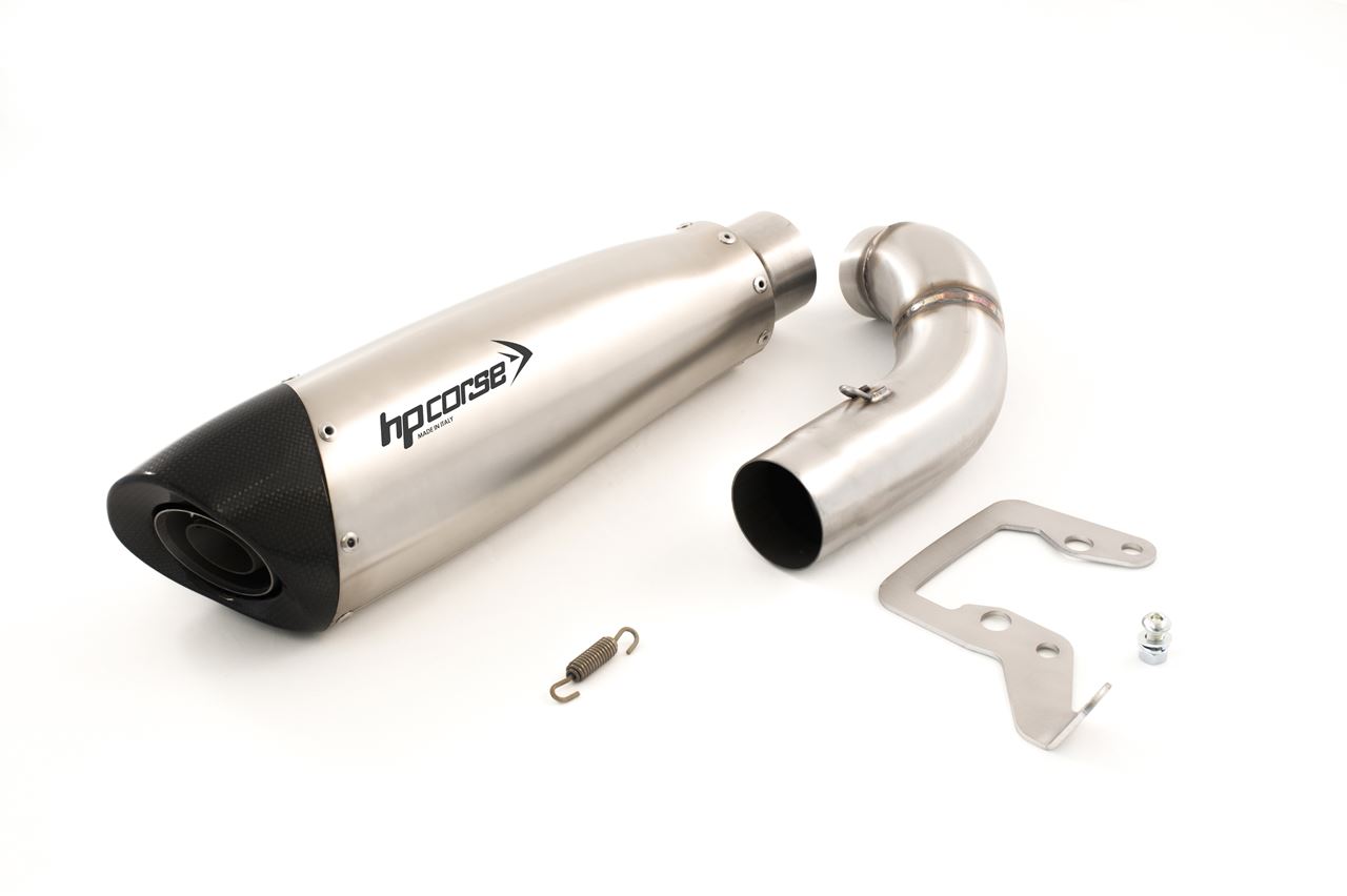 Silenziatore omologato HP Corse Evoxtreme 310 Satin per DUCATI HYPERMOTARD 1100 2007-2012