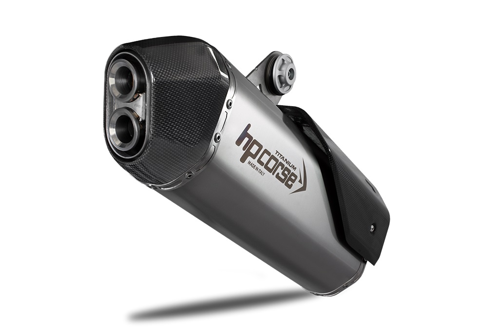 Silenziatore omologato HP Corse SPS Carbon Titanium per SUZUKI V-STROM 1000 2017-2020