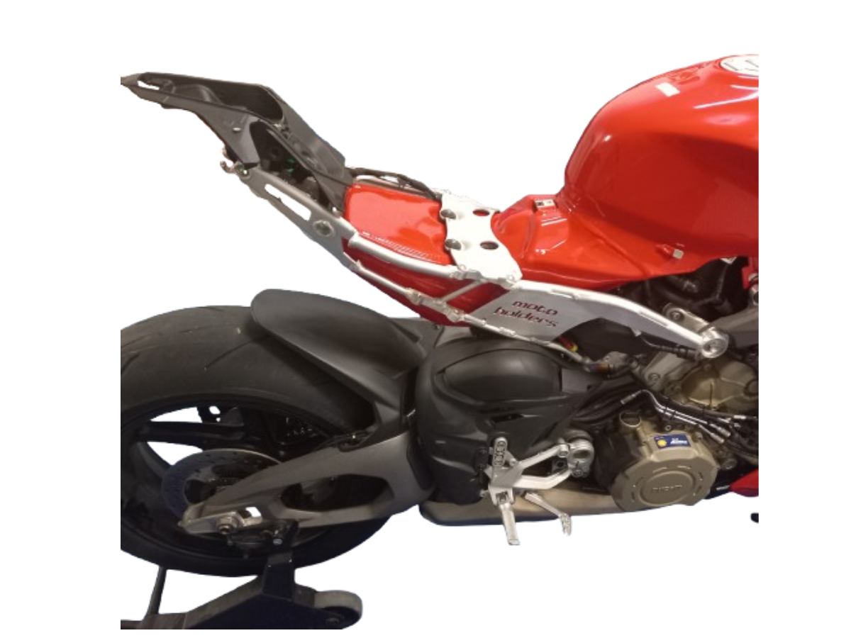 Telaietto posteriore racing Motoholders con attacco pedane per montaggio scarico per DUCATI PANIGALE V4 /S 2025