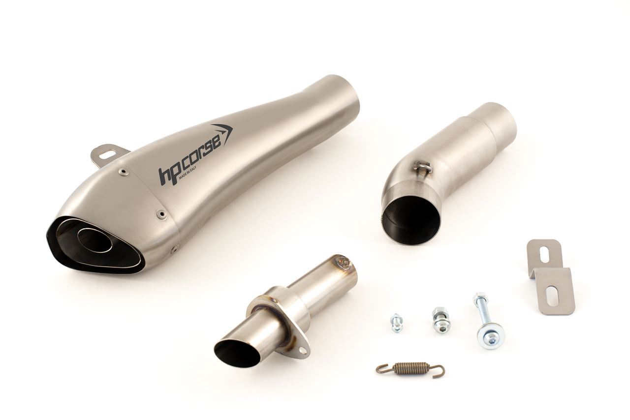 Silenziatore omologato HP Corse Hydroform Satin per KAWASAKI Z 750 2007-2014