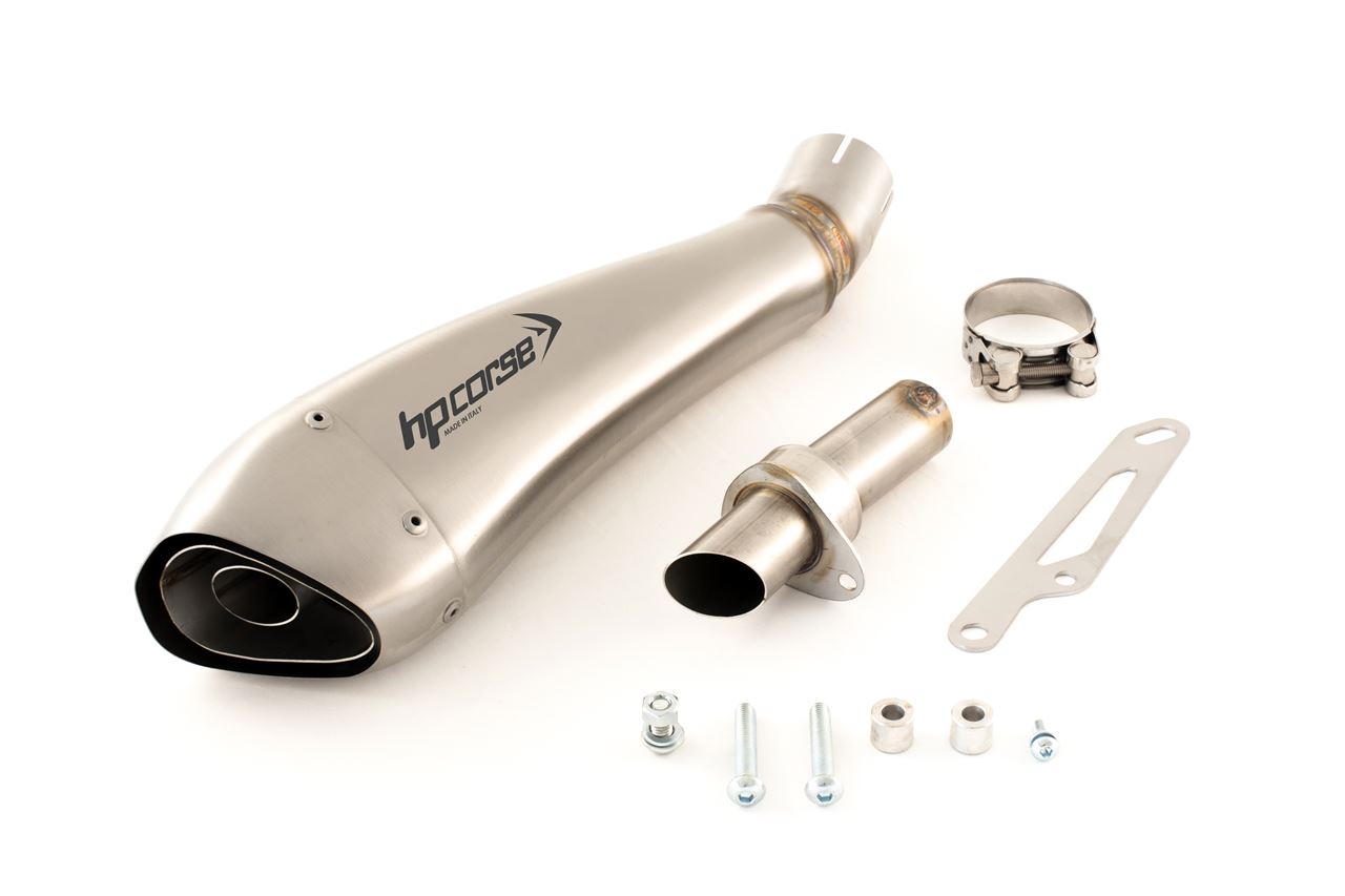 Silenziatore omologato HP Corse Hydroform Satin per KAWASAKI Z 750 2004-2006