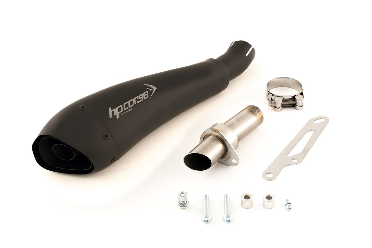 Silenziatore omologato HP Corse Hydroform Black per KAWASAKI Z 750 2004-2006