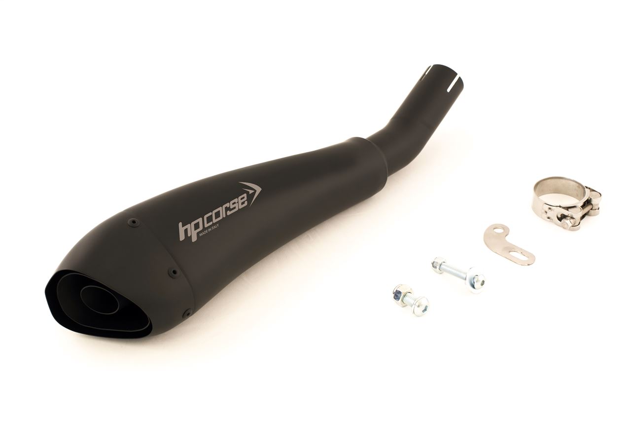 Silenziatore omologato HP Corse Hydroform Black per KAWASAKI ER-6N 2005-2011