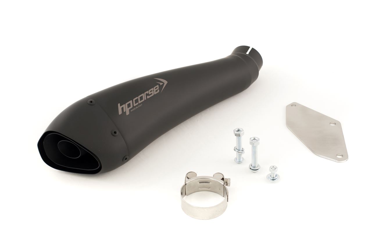 Silenziatore omologato HP Corse Hydroform Black per KAWASAKI ZX 6R 636 2003-2004