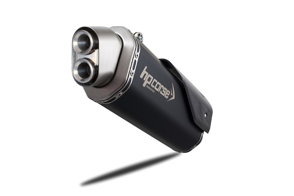 Silenziatore omologato HP Corse 4-TRACK R Black per KTM 1290 SUPER ADVENTURE S/R 2015-2020