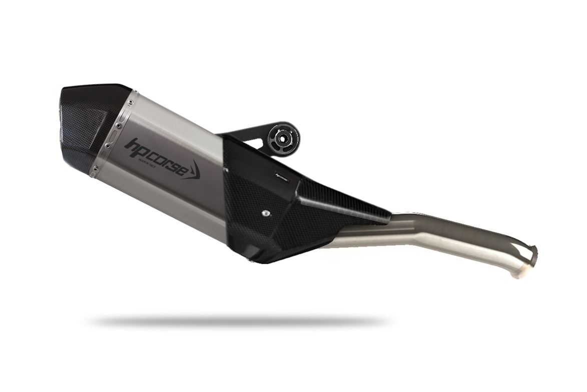 Silenziatore omologato HP Corse SPS Carbon Short Titanium per KTM 790 ADVENTURE R RALLY 2019-2024