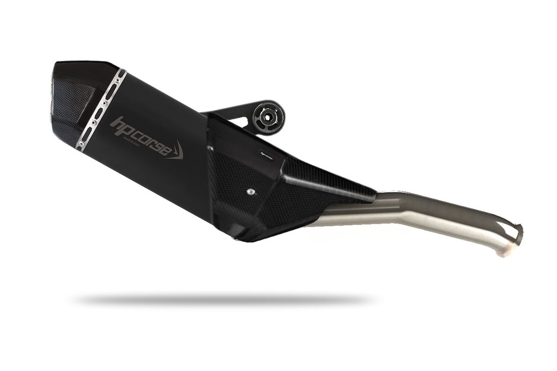 Silenziatore omologato HP Corse SPS Carbon Short Black per KTM 790 ADVENTURE R RALLY 2019-2024