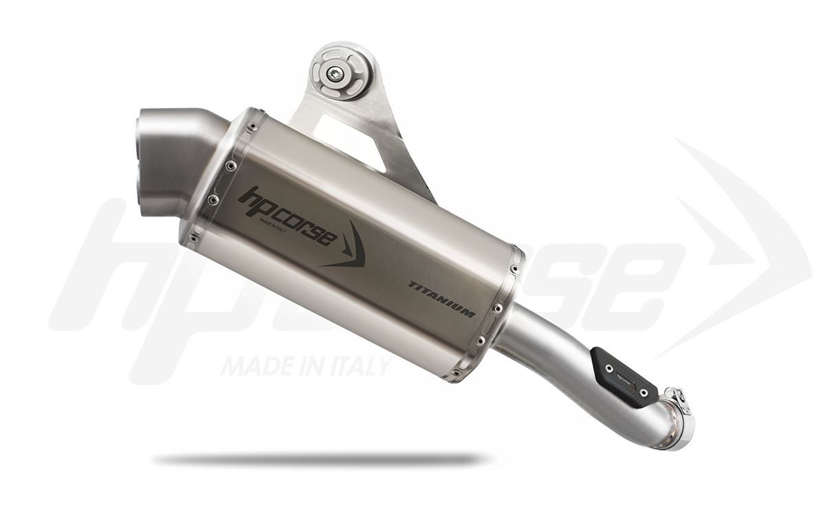 Silenziatore Racing HP Corse 4-TRACK R Short Satin per KTM 790 ADVENTURE R RALLY 2019-2024