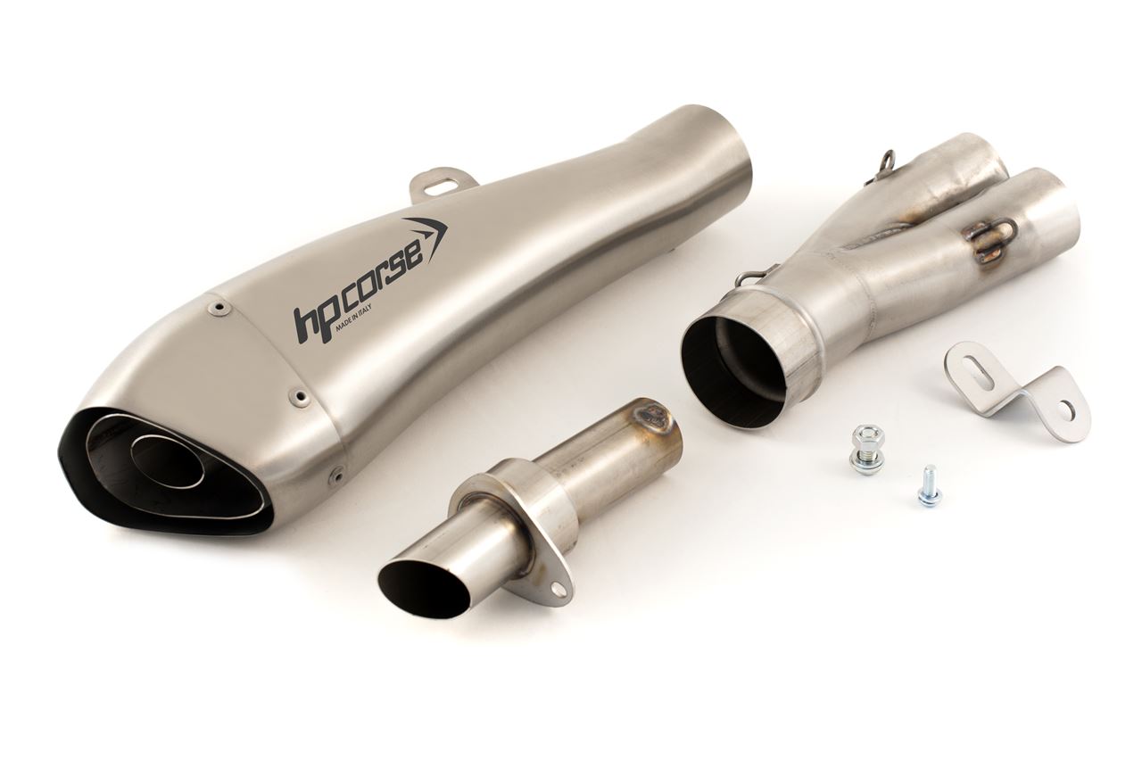 Silenziatore omologato HP Corse Hydroform Satin per MV AGUSTA BRUTALE 750 2000-2006
