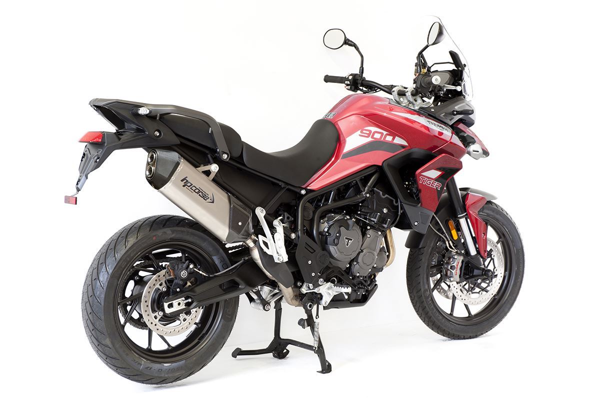 Silenziatore omologato HP Corse SPS Carbon 350 Titanium per TRIUMPH TIGER 850 2020-2024