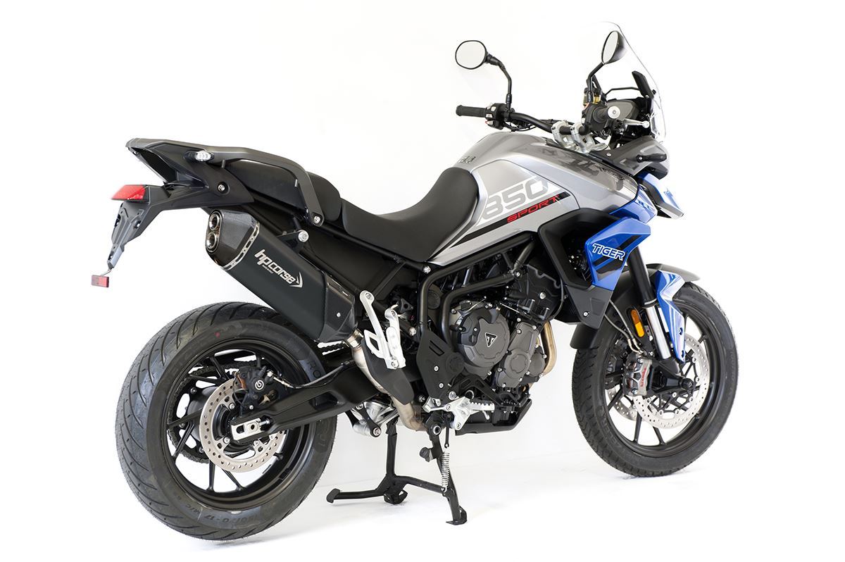 Silenziatore omologato HP Corse SPS Carbon 350 Black per TRIUMPH TIGER 850 2020-2024