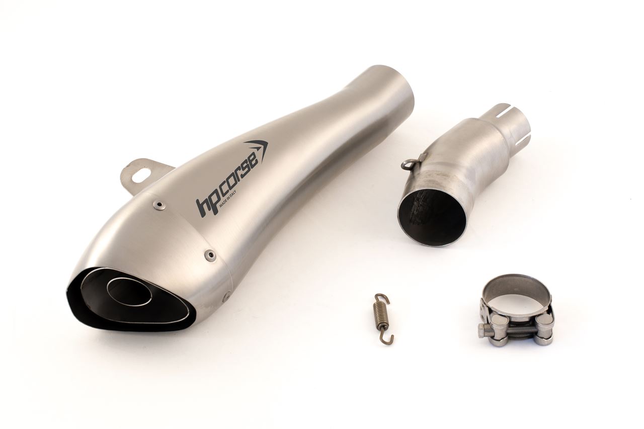 Silenziatore omologato HP Corse Hydroform Satin per TRIUMPH STREET TRIPLE 675 2013-2015