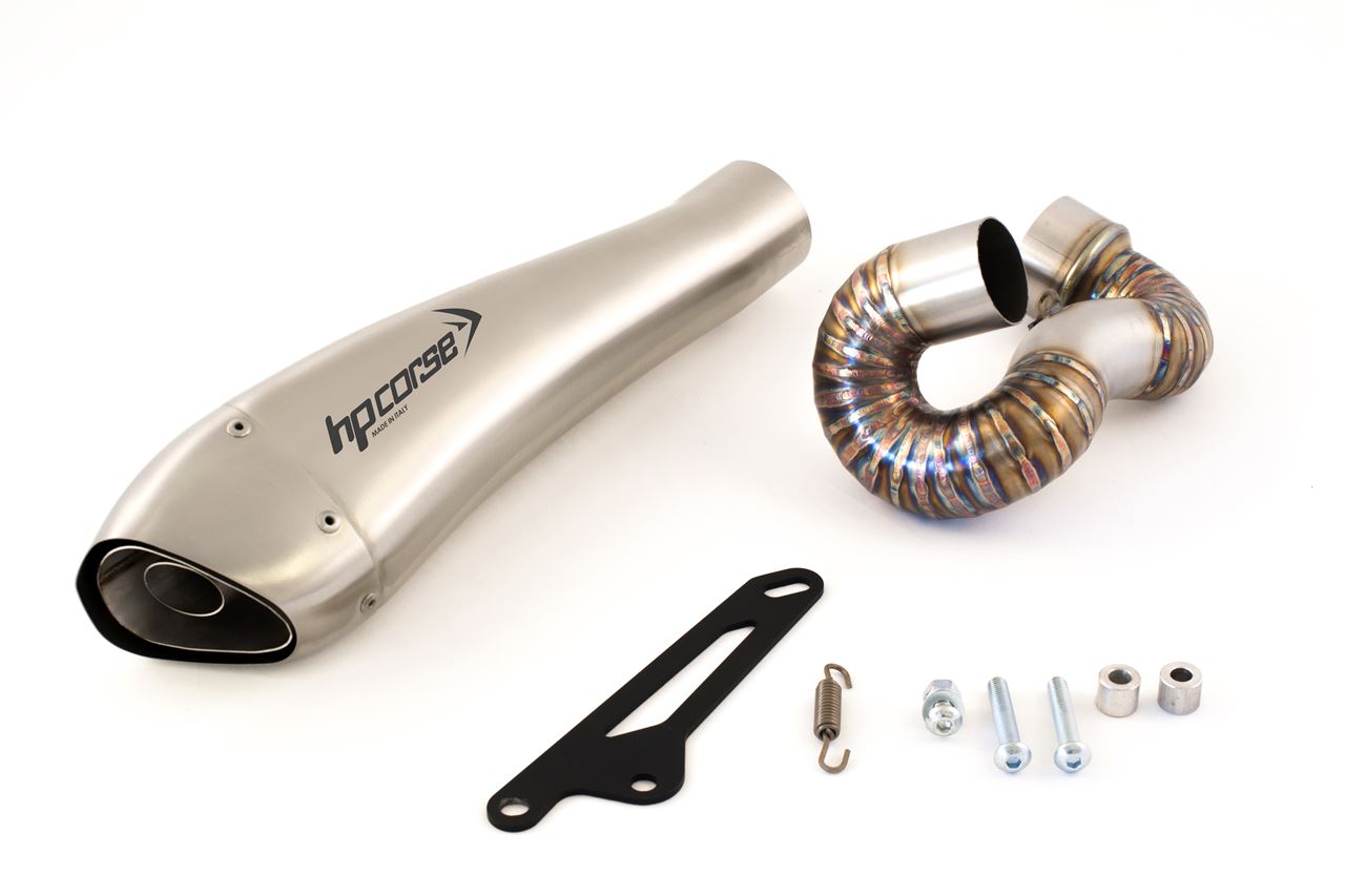 Silenziatore omologato HP Corse Hydroform Satin per TRIUMPH STREET TRIPLE 675 2007-2012