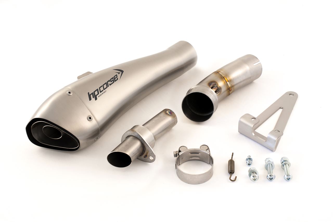 Silenziatore omologato HP Corse Hydroform Satin per TRIUMPH SPEED TRIPLE 1050 2005-2006