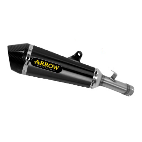 Terminale omologato Arrow X-Kone Nichrom Dark fondello carbonio per SUZUKI GSX-S 1000 /GT 2021-2024