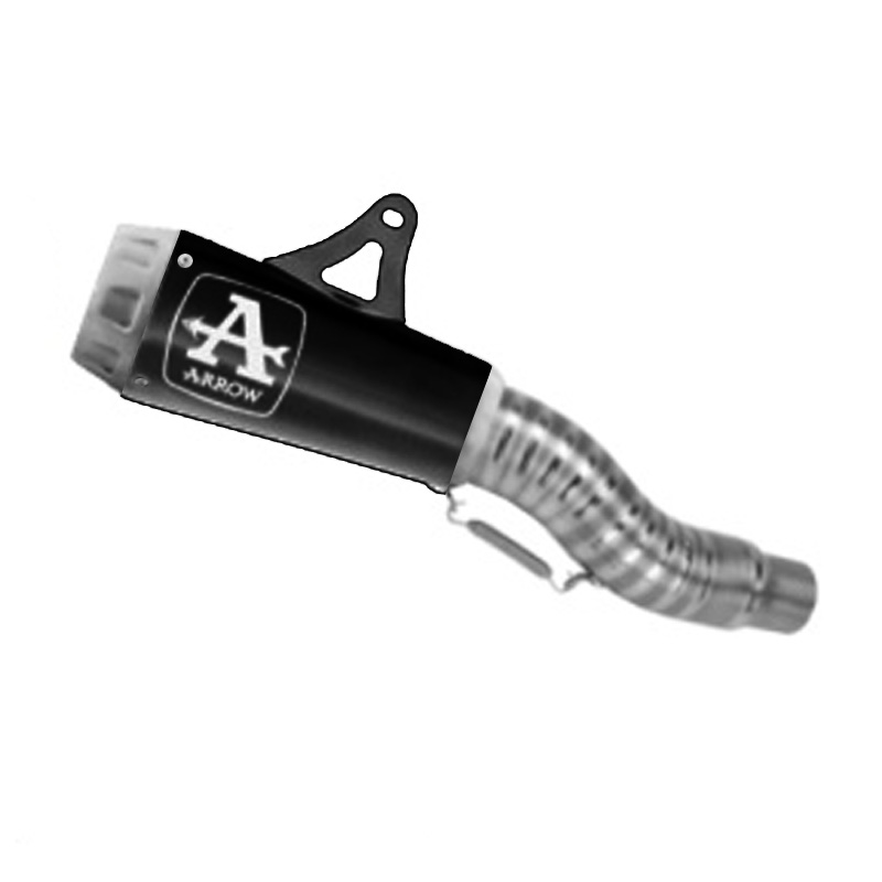 Terminale omologato Arrow Pro-Race Nichrom Dark fondello acciaio per KAWASAKI ZX 6 R 636 2024-2026
