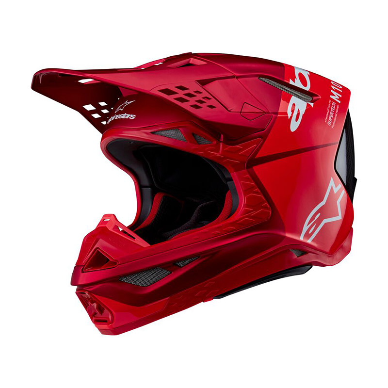 Casco Alpinestars Supertech M10 2206 Flood Rosso Taglia M